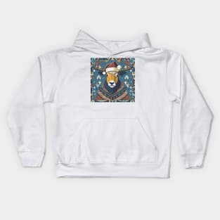 Deer Wearing  Christmas Sweater Kids Hoodie